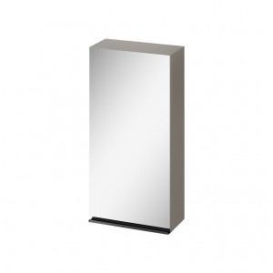 Зеркальный шкаф Cersanit Virgo 40 серый с черной ручкой S522-012