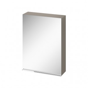 Зеркальный шкаф Cersanit Virgo 60 серый с хромированной ручкой S522-015