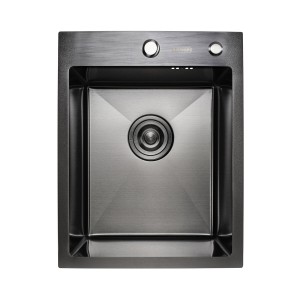 Кухонная мойка Platinum Handmade PVD черная HSBB 400х500х230 35137