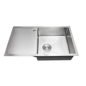 Кухонная мойка Platinum Handmade Н 780х440х200 R (с крепежами и отверстием под смеситель) 32565