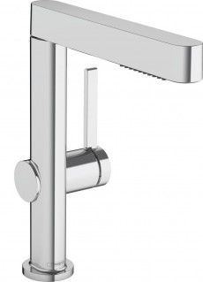 Смеситель для умывальника Hansgrohe Finoris 230 с вытяжным душем 2jet и донным клапаном Push-Open хром 76063000