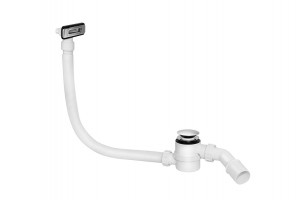 Сифон McAlpine HC2600CLOV клик-клак для ванны с прямоугольным переливом хром