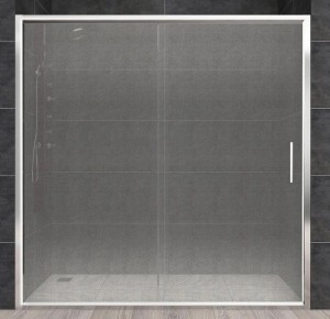 Душевые двери двухстворчатые Aquanil CARMEN 110х190 стекло матовое