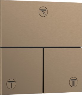 Переключатель потоков Hansgrohe ShowerSelect Comfort E 15573140 три потребителя матовая бронза