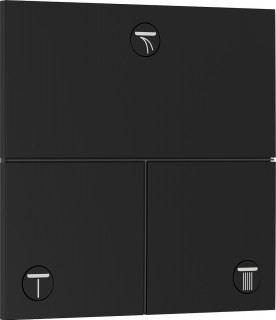 Переключатель потоков Hansgrohe ShowerSelect Comfort E 15573670 три потребителя черный матовый