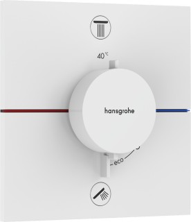 Термостат Hansgrohe ShowerSelect Comfort E 15572700 два потребителя белый матовый