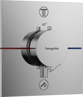 Термостат Hansgrohe ShowerSelect Comfort E 15572000 два потребителя хром