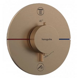 Термостат Hansgrohe ShowerSelect Comfort S 15554140 два потребителя бронза