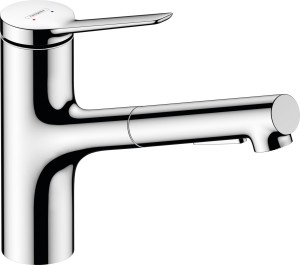 Кухонный смеситель однорычажный Hansgrohe Zesis M33 150 Eco с вытяжным душем 2jet 74810000