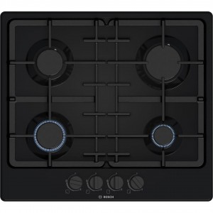 Газовая варочная поверхность Bosch PGP6B6K90R черная эмаль