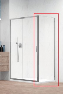 Бокова стінка Radaway Alienta Chrome S 800х1900 прозоре скло 10270080-01-01
