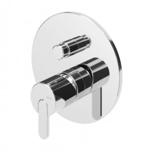 Встроенный однорычажный смеситель Bruma Leaf 167 130 1CR Cromado на 2 потребителя