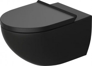 Унитаз подвесной Duravit Architec 457269ADA1 Rimless в комплекте с крышкой Soft-close 575x365 мм антрацит матовый