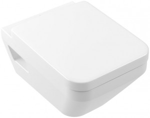 Унитаз подвесной Villeroy&Boch Architectura 5685CL01 Rimless TwistFlush с крышкой Soft-close 53x37 см белый глянец