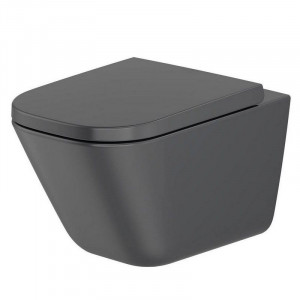 Унитаз подвесной Roca Gap A34647L080 черный матовый с сиденьем soft-close