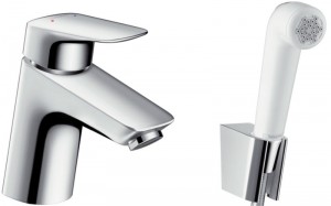 Смеситель для раковины с гигиеническим душем Hansgrohe Logis 71290000