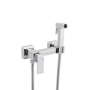 Набір для гігієнічного душу зі змішувачем Kroner KRP Edelstahl Kubus - CHR052 CV031896