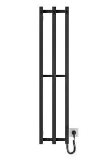 Електрична рушникосушарка Mario HF Slim 1170х250 чорний мат