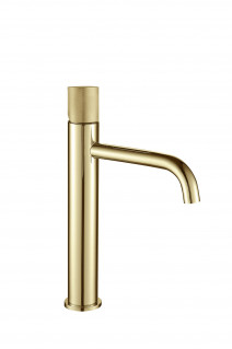 Смеситель для умывальника VBI MILANO DUO GOLD высокий VBI-050101GL-H02GL