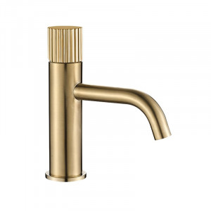 Смеситель для умывальника VBI MILANO TRE BRUSHED GOLD низкий VBI-050100BG-H03BG