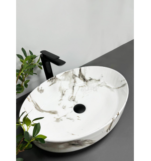 Умывальник VBI UDINE CARRARA GLOSSY накладной VBI-012101