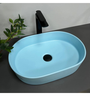 Умывальник VBI VERONA 50 BLUE MATT накладной VBI-011321