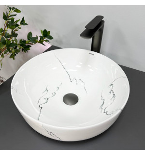 Умывальник VBI BARI S MARMO GLOSSY накладной VBI-011604