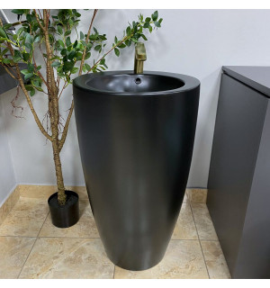 Умывальник VBI AGROPOLI BLACK MATT напольный VBI-019004