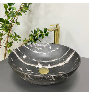 Умывальник VBI AMALFI BLACK ONYX MATT накладной VBI-013403