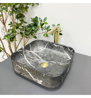 Умывальник VBI ALGHERO BLACK ONYX MATT накладной VBI-013303