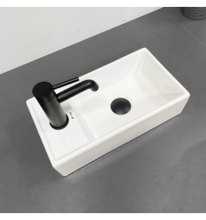 Умывальник VBI LAGO R WHITE накладной подвесной VBI-015610