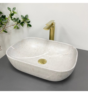 Умывальник VBI RAVENNA GREY STONE MATT накладной VBI-011216