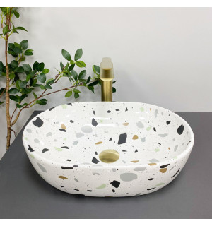 Умывальник VBI MODENA S TERAZZO GLOSSY накладной VBI-012004