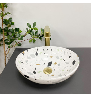 Умывальник VBI PARMA TERAZZO GLOSSY накладной VBI-011011