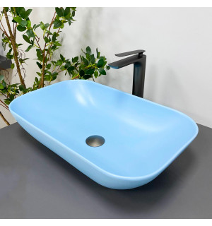 Умывальник VBI AVEZZANO BLUE MATT накладной VBI-014403