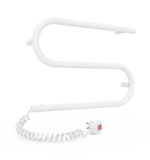 Электрический полотенцесушитель Laris Зебра Змеевик 25 ЧК2 500 х 330 Э подкл. слева