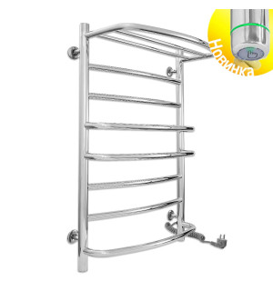 Электрический полотенцесушитель Laris Евромикс П8 500 х 800 Э с полкой сенсор S3 (подкл. справа)