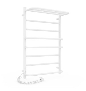 Электрический полотенцесушитель Laris Зебра Комфорт ЧК8 500 х 800 Э с полкой (подкл. слева) R3