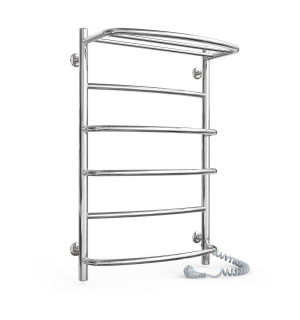 Электрический полотенцесушитель Laris Еврофлеш П6 500 х 800 с полкой Э (подкл. справа) S3