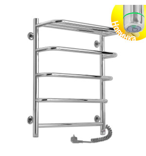 Электрический полотенцесушитель Laris Стандарт П5 500 х 660 с полкой Э (подкл. справа) S3