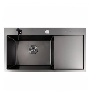 Кухонна мийка PVD чорна VALESO CM 78*43 L Handmade 3.0/0.8 SP000048197