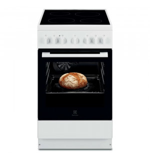 Плита електрична Electrolux LKR520066W керамічна поверхня білий