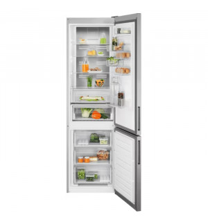 Окремостоячий холодильник Electrolux LNT7ME36X3 201 см нержавіюча сталь