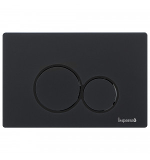 Клавіша змиву Imprese чорний soft-touch пластик i7116PB