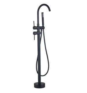 Смеситель для ванны VBI MILANO BLACK напольный VBI-050108BL
