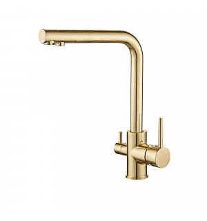 Смеситель для кухни VBI GEMINI GOLD на две воды VBI-055001GL