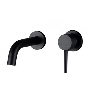 Смеситель для умывальника VBI MILANO BLACK скрытого монтажа VBI-050102BL