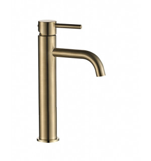 Смеситель для умывальника VBI MILANO BRUSHED GOLD высокий VBI-050101BG