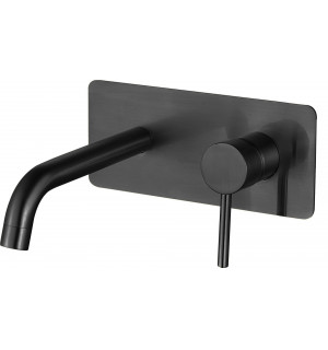 Смеситель для умывальника VBI MILANO LONG 2 BLACK скрытого монтажа VBI-050112BL
