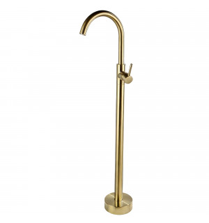 Смеситель для умывальника VBI MILANO BRUSHED GOLD напольный VBI-050113BG